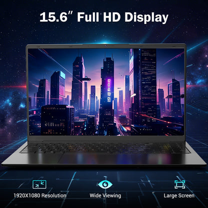 15.6 Student-Laptop, AMD Ryzen 5 (Beat i5-1135G7), 16GB RAM 512GB SSD, Radeon Vega 8 Graphics 1080P Display, 65W Fast Charging, USB3 & Type-C, 2.0MP Camera,Win 11 Notebook for Business Study Daily Use