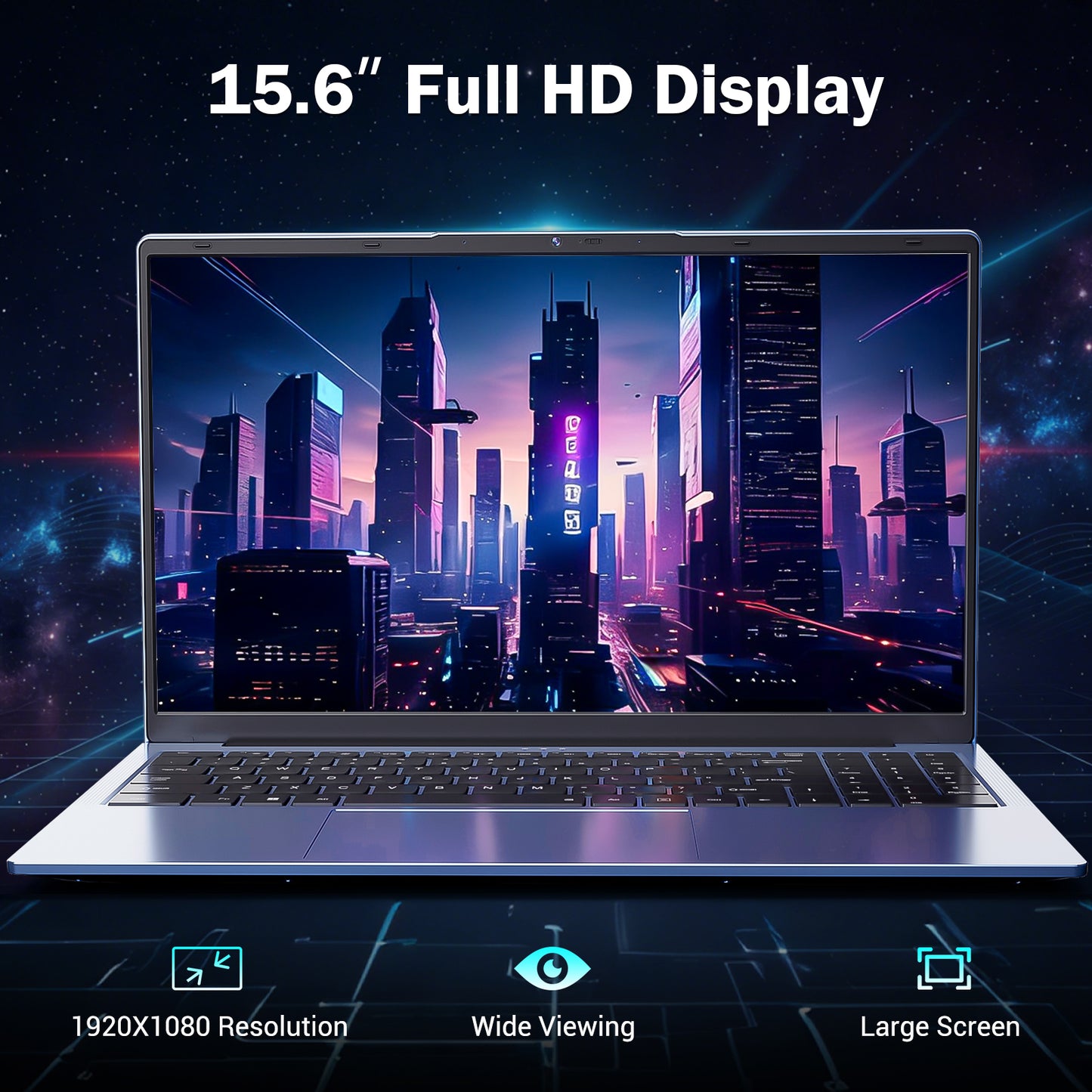 15.6 Student-Laptop, AMD Ryzen 5 (Beat i5-1135G7), 16GB RAM 512GB SSD, Radeon Vega 8 Graphics 1080P Display, 65W Fast Charging, USB3 & Type-C, 2.0MP Camera,Win 11 Notebook for Business Study Daily Use