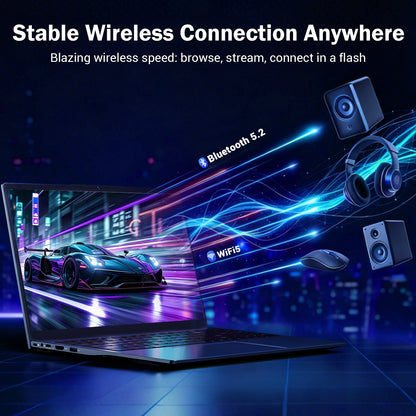 15.6 Student-Laptop, AMD Ryzen 5 (Beat i5-1135G7), 16GB RAM 512GB SSD, Radeon Vega 8 Graphics 1080P Display, 65W Fast Charging, USB3 & Type-C, 2.0MP Camera,Win 11 Notebook for Business Study Daily Use