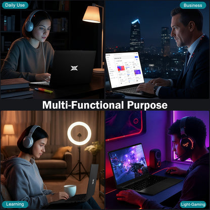 15.6 Student-Laptop, AMD Ryzen 5 (Beat i5-1135G7), 16GB RAM 512GB SSD, Radeon Vega 8 Graphics 1080P Display, 65W Fast Charging, USB3 & Type-C, 2.0MP Camera,Win 11 Notebook for Business Study Daily Use