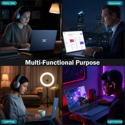 15.6 Student-Laptop, AMD Ryzen 5 (Beat i5-1135G7), 16GB RAM 512GB SSD, Radeon Vega 8 Graphics 1080P Display, 65W Fast Charging, USB3 & Type-C, 2.0MP Camera,Win 11 Notebook for Business Study Daily Use